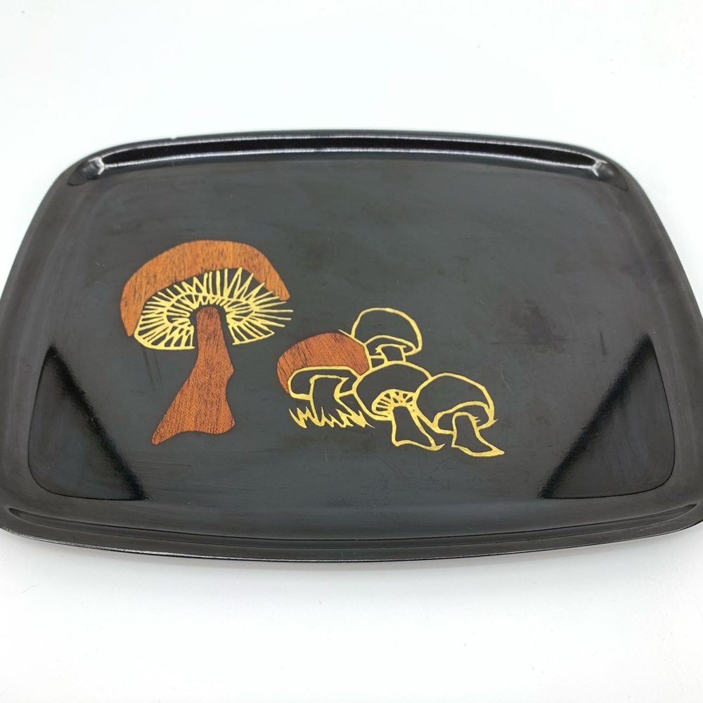 Couroc of Monterey Mushroom Tray MCM Mid Century - Picture 1 of 7